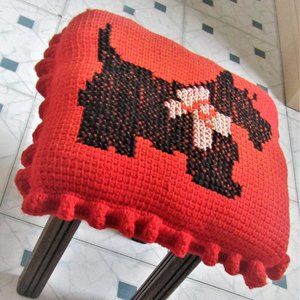Scottish Terrier Footstool